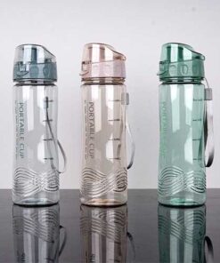 Bình nước nhựa nắp bật in logo quà tặng doanh nghiệp