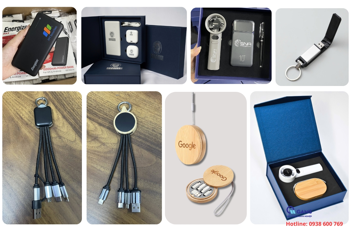Phụ kiện công nghệ in logo làm quà tặng doanh nghiệp độc đáo giá phổ thông