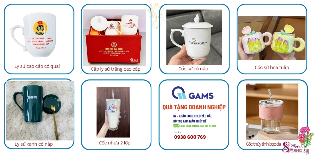 ly sứ trắng in logo 