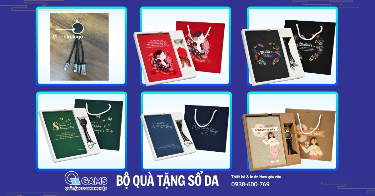 BỘ QUÀ TẶNG GIFTSET SỔ BÌA DA CAO CẤP
