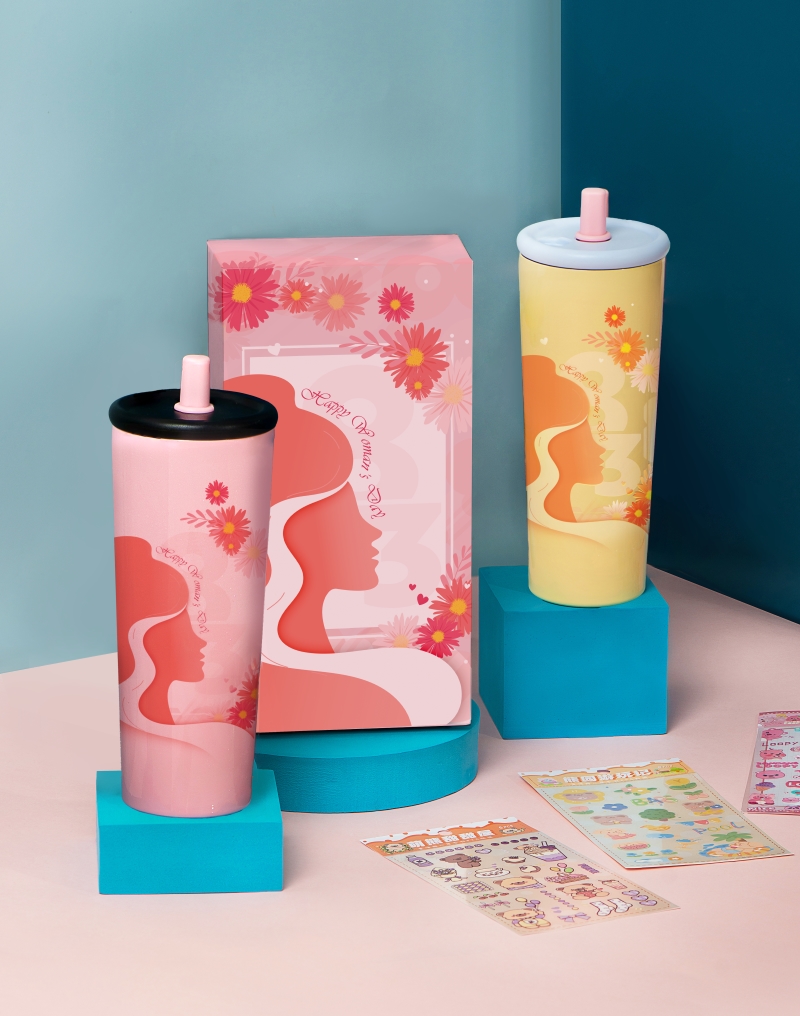 Hộp quà 8-3 cho nhân viên nữ-màu vàng hồng