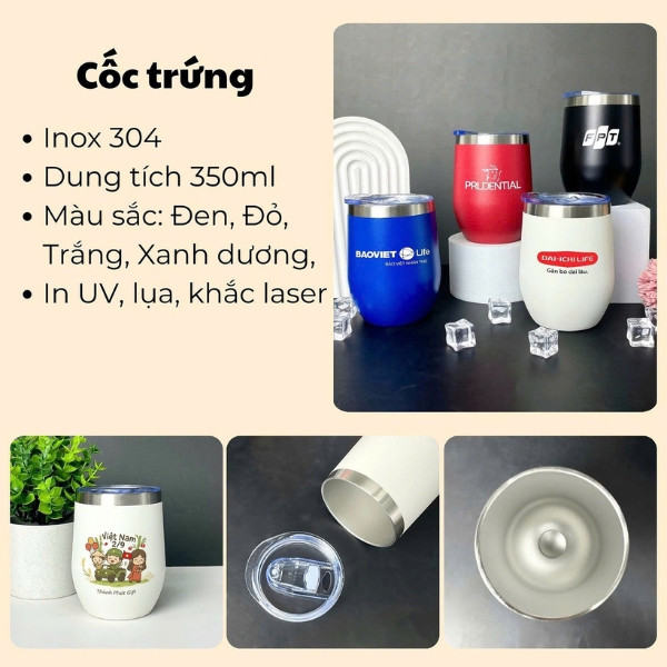 Cốc giữ nhiệt tròn 350ml