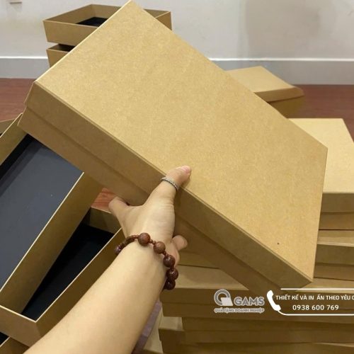 Hộp đựng quà giấy kraff thân thiện môi trường