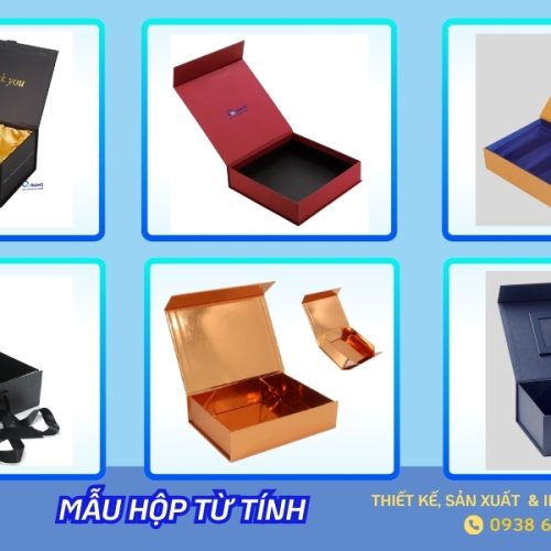 Mẫu hộp từ tính đựng quà tặng doanh nghiệp sang trọng