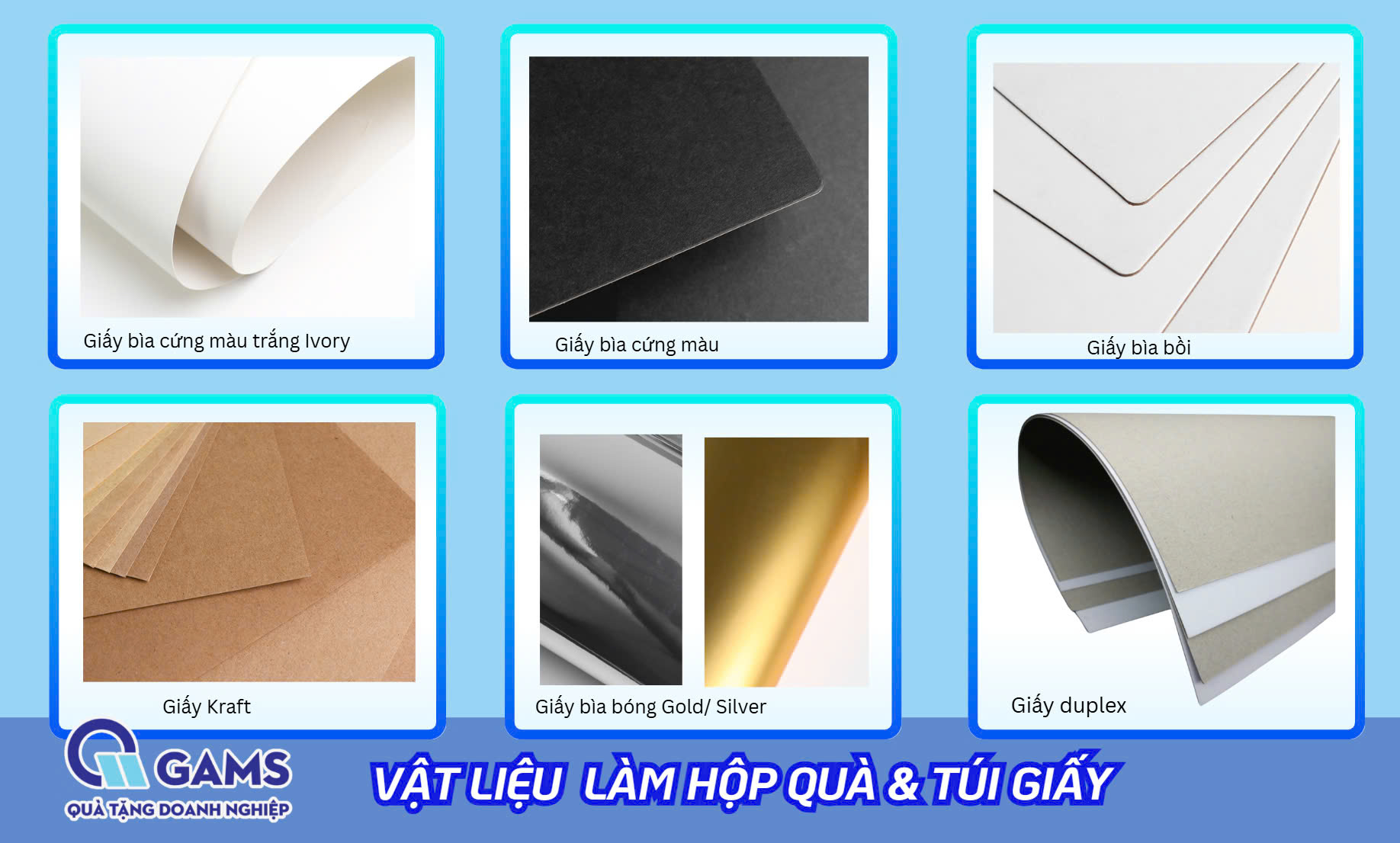 Vật liệu làm hộp quà và túi giấy