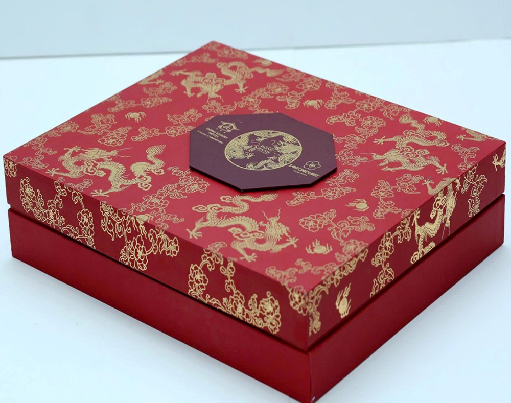 hộp quà Tết giấy cứng in theo yêu cầu