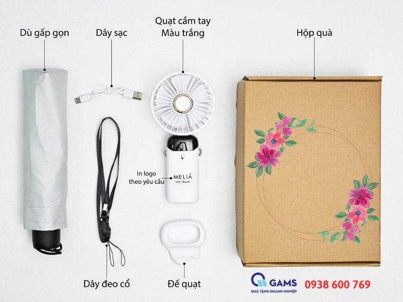 Combo quà tặng in logo giá tiết kiệm hơn mua lẻ