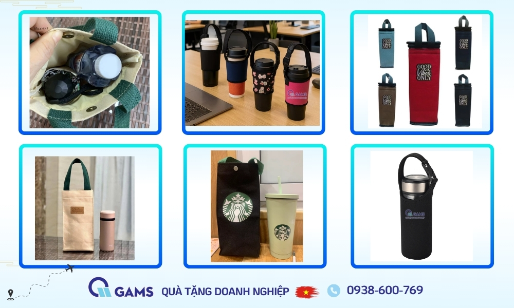 cung cấp túi đựng bình nước in logo theo yêu cầu