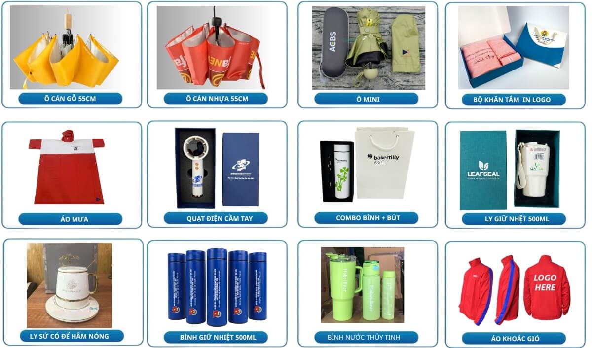 quà tặng phổ thông giá từ 100k