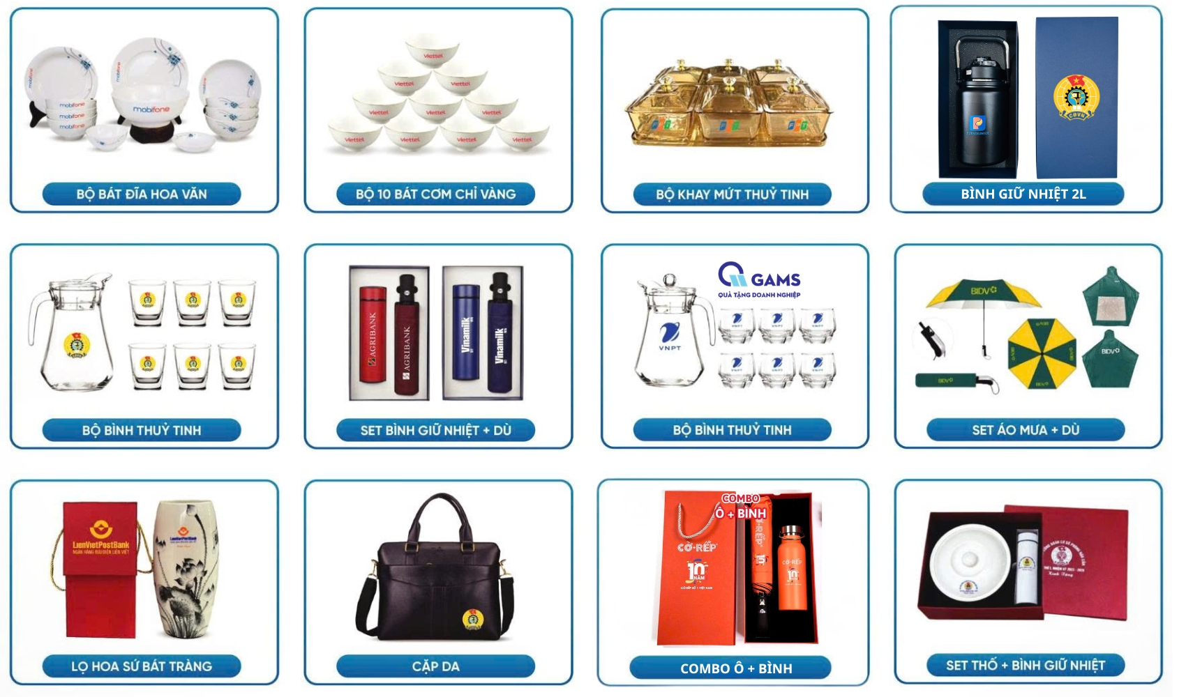 Quà tặng in logo ngân sách từ 200k
