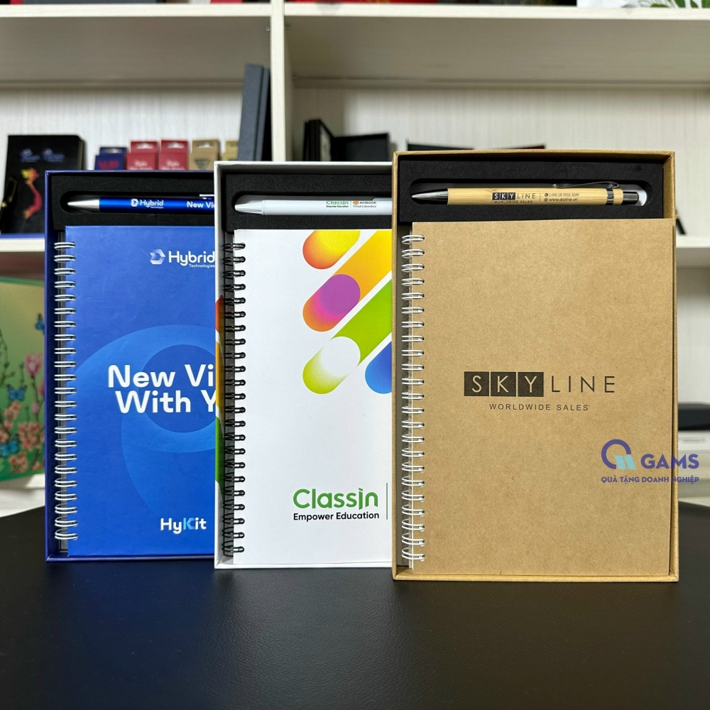 Xưởng in sổ lò xo theo yêu cầu làm quà tặng doanh nghiệp hcm