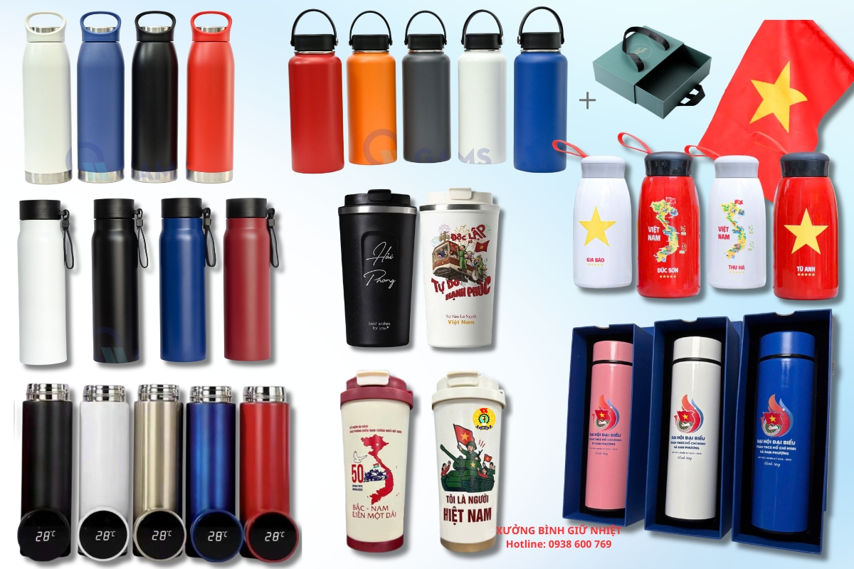 bình giữ nhiệt quà tặng in khắc logo theo yêu cầu