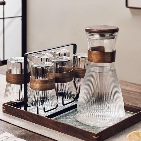 Bộ Bình Và Cốc Thủy Tinh cao cấp